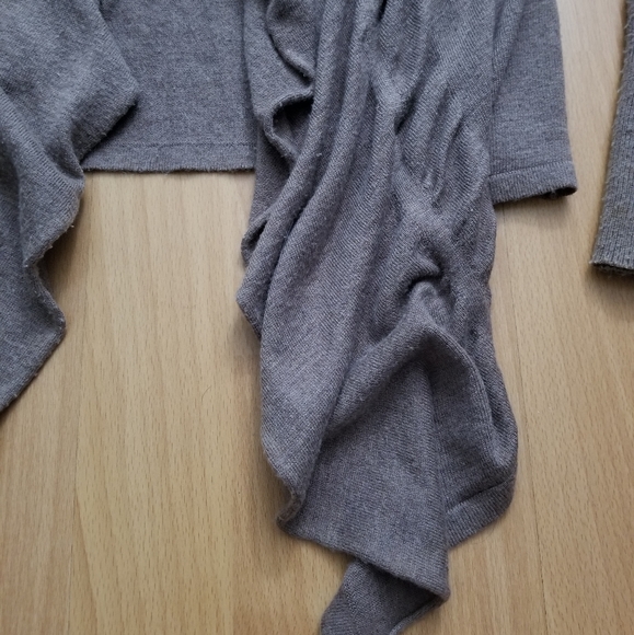 Express | Open Front Drape Cardigan - Picture 2 of 5